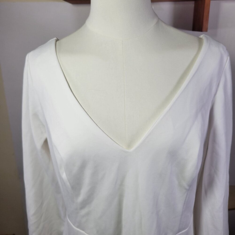 Lulus White Feeling of Forever White Long Sleeve Mermaid Maxi Dress Size XL - Picture 2 of 7